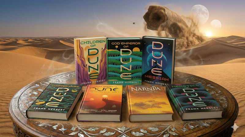 Series cover for The Dune Chronicles